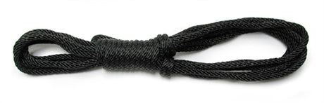 Kinklab Bondage Rope — 25 Inch Black - KL-468B
