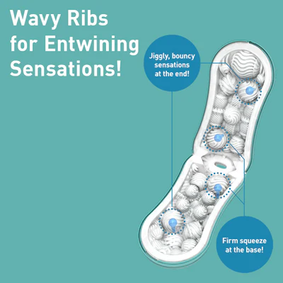 Tenga Flip Orb Reusable Male Masturbator — Ocean Blue - TN526
