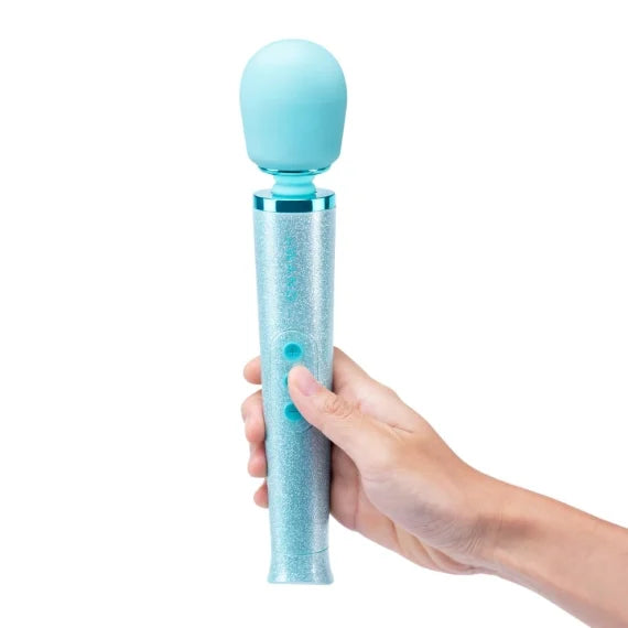 LE Wand Petite Wand Vibrator — All That Glimmers Set (Blue) - LW5576