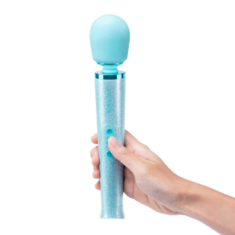 LE Wand Petite Wand Vibrator — All That Glimmers Set (Blue) - LW5576