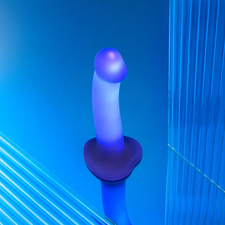 STRAP-ON-ME Glow LED Dildo, Medium — Purple - SM8743