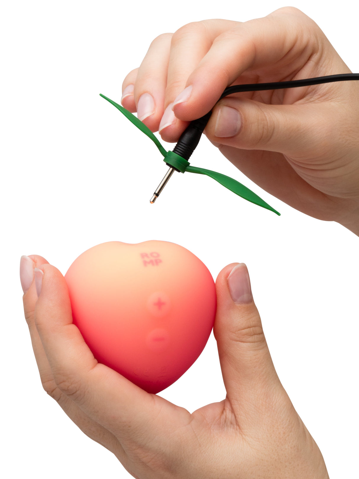 ROMP Pink Peach Pleasure Air Vibrator — 14 Intensity Levels - RM3093