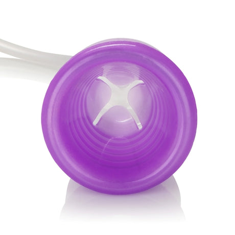 CalExotics Clitoral Pump with Silicone Sleeve — Purple - SE0624103