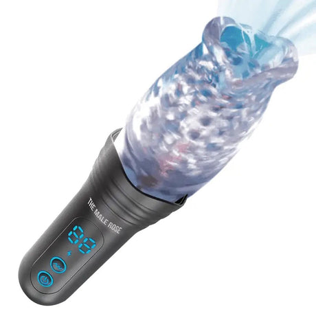 The Male Rose Pro Rechargeable Thrusting & Rotating Masturbator — 3.5-inch - MR-PRO