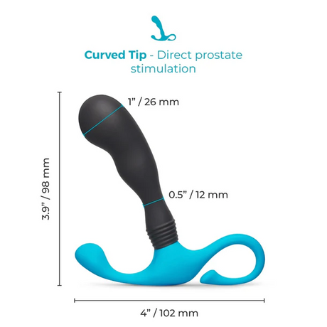 b-Vibe P-Spot Curl Hands-Free Silicone Prostate Massager - BV7810