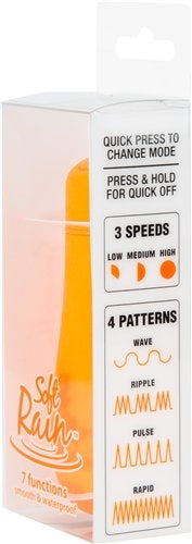 BMS Factory Soft Rain 3-Inch Breeze-Coated Bullet Vibrator — Orange - BMS5329-3