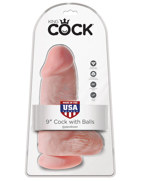Pipedream King Cock Chubby Dildo — Light, 6.75" Insertable - PD5532-21
