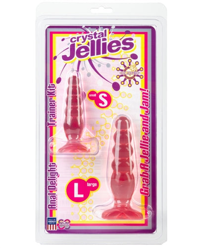 Crystal Jellies Anal Delight Trainer Kit - Pink by Doc Johnson