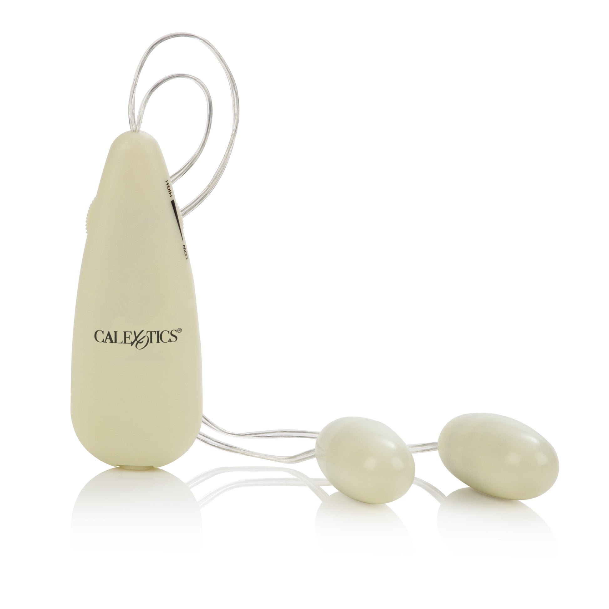 Glow-in-the-Dark Pocket Exotics Vibrating Glowing Double Bullets by CalExotics