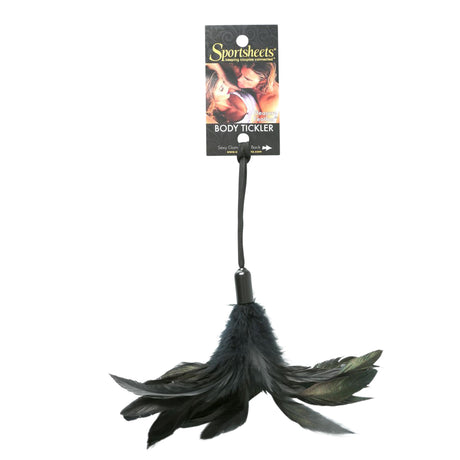 Sportsheets Pleasure Feather Tickler — Black - SS261-01