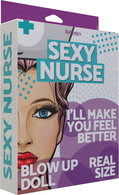 Hott Products Sexy Nurse Inflatable Party Doll with Costume & Patch - HTP3333