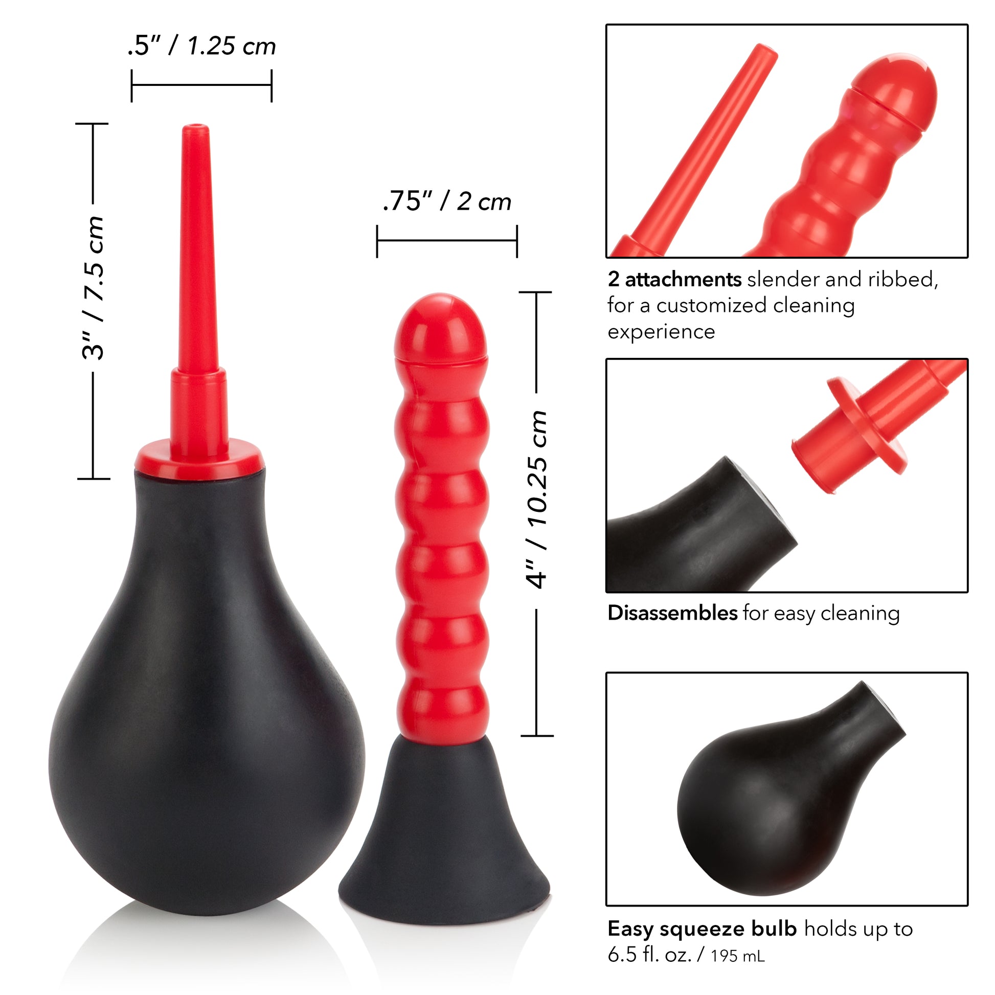 Ribbed Anal Douche by CalExotics
