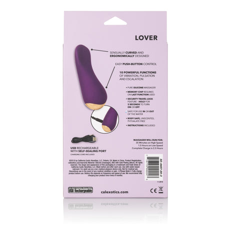 CalExotics Slay Lover Rechargeable Mini Vibrator — 10 Functions, 4-inch - SE4407203