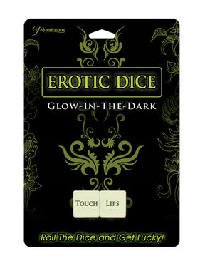 Pipedream Erotic Dice — Glow-in-the-Dark Couples Game - PD8018-01