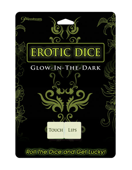 Pipedream Erotic Dice — Glow-in-the-Dark Couples Game - PD8018-01