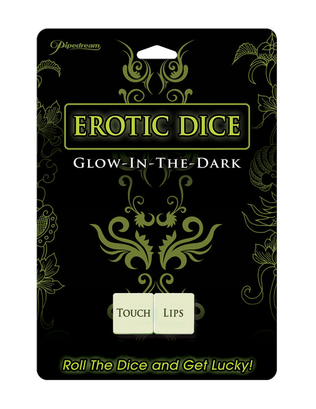 Pipedream Erotic Dice — Glow-in-the-Dark Couples Game - PD8018-01