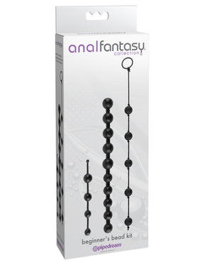 Anal Fantasy Collection Beginners Bead Kit - Black by Pipedream