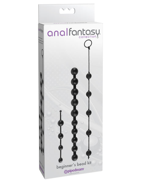 Anal Fantasy Collection Beginners Bead Kit - Black by Pipedream