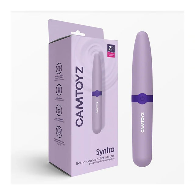 Camtoyz Rechargeable Bullet Vibrator — Purple - CT-JVB-1141S