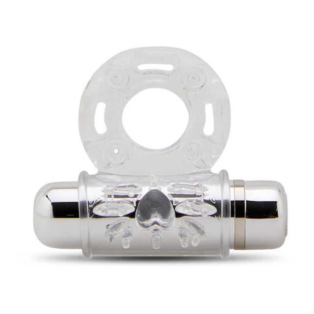 Nu Sensuelle Ultra Flex Mate Couples Ring Vibrator — Clear - BT-M36CL