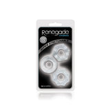nsnovelties Renegade Chubbies Stackable Elastic Rings, Clear - NSN1111-11
