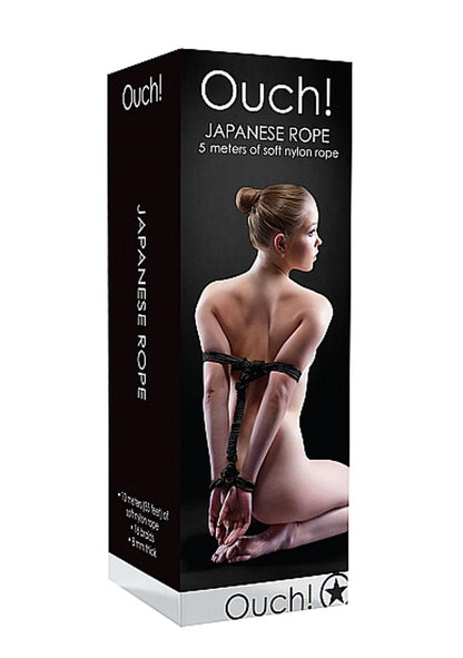 Japanese Rope 5 Meters of Soft Nylon Rope - Black by Shots