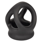 Alpha Liquid Silicone Dual Cage and Ring - Black Ring - Black