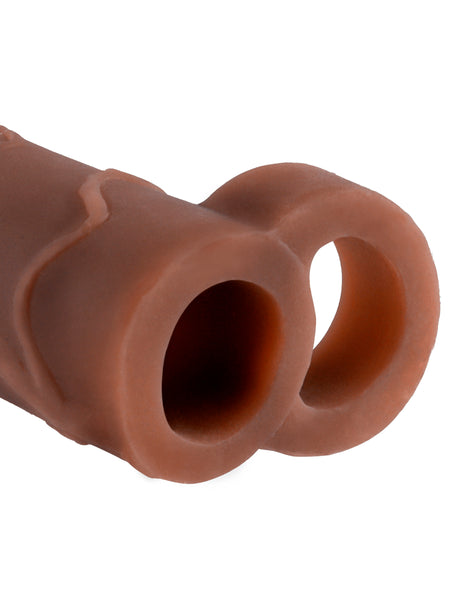 Fantasy X-Tensions Perfect 2-Inch Extension With Ball Strap - Brown by Pipedream