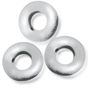 Oxballs Fat Willy 3-Pack Jumbo C-Rings — Clear - OX-3065-CLR