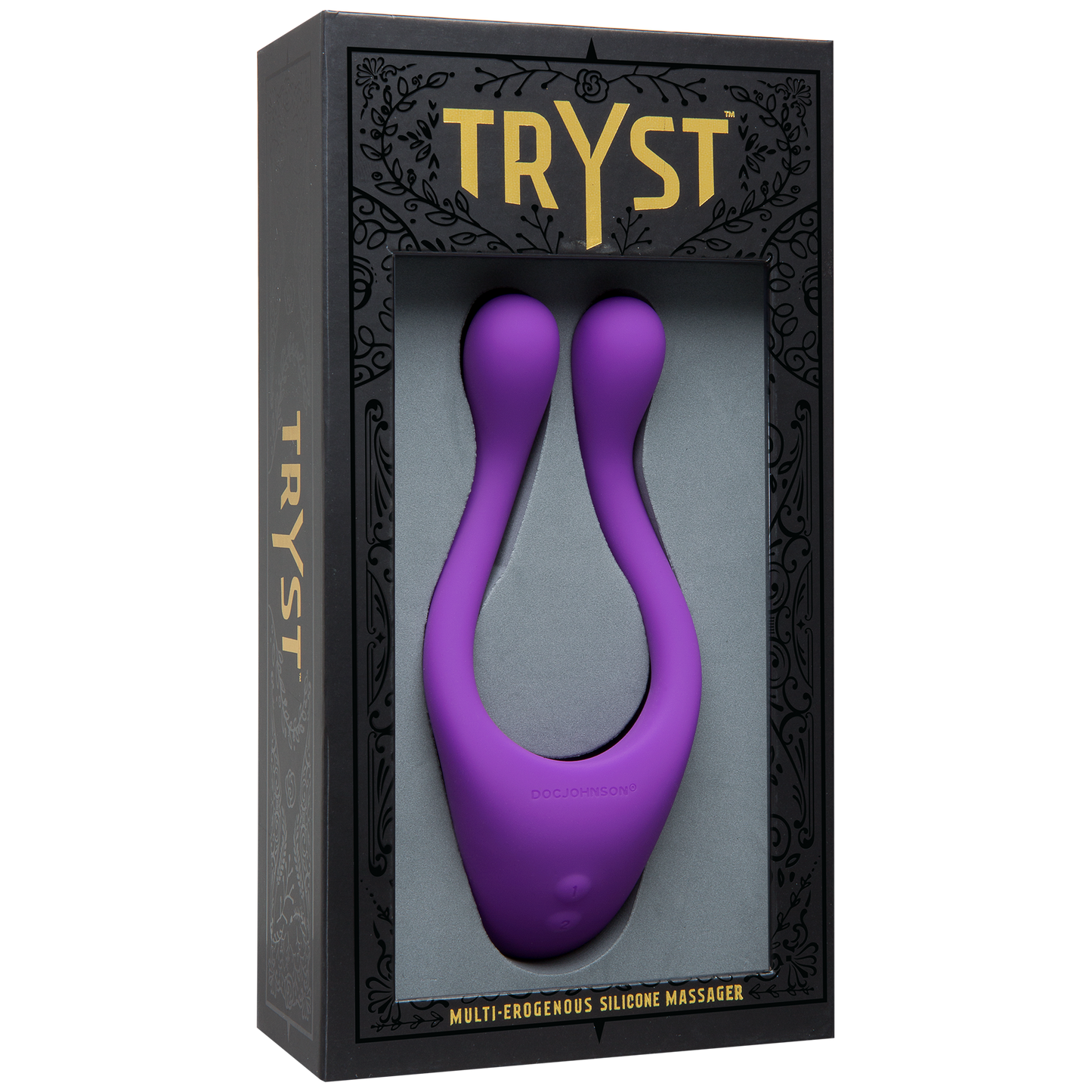 Tryst Multi Erogenous Zone Silicone Massager - Purple by Doc Johnson