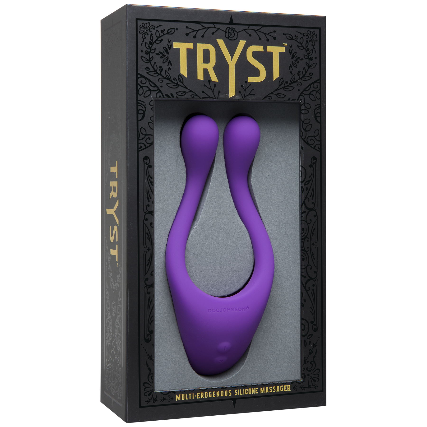 Tryst Multi Erogenous Zone Silicone Massager - Purple by Doc Johnson