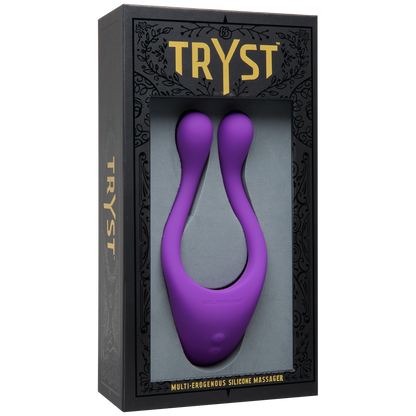 Tryst Multi Erogenous Zone Silicone Massager - Purple by Doc Johnson
