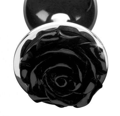Black Rose Anal Plug - Large by XR Brands