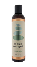 Sliquid Balance Massage Oil — Mint & Cedar, 8.5 oz - SLIQ078