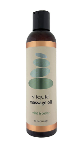 Sliquid Balance Massage Oil — Mint & Cedar, 8.5 oz - SLIQ078