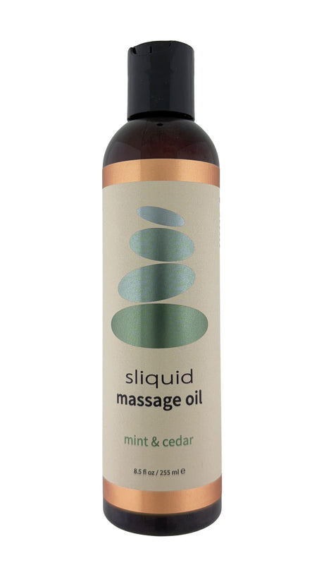 Sliquid Balance Massage Oil — Mint & Cedar, 8.5 oz - SLIQ078