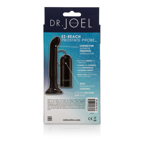 CalExotics Ez Reach Prostate Probe — Curved Vibrating Probe with Suction Base - SE5635033