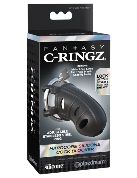 Fantasy C-Ringz Hardcore Silicone Cock Blocker by Pipedream