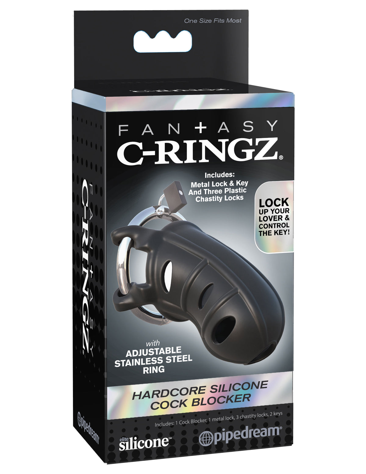 Pipedream Fantasy C-Ringz Hardcore Silicone Cock Blocker - PD5928-23