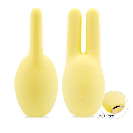 Icon Brands Buzzy Buddies Honey Bunny Clitoral Stimulator, Yellow - IC4031
