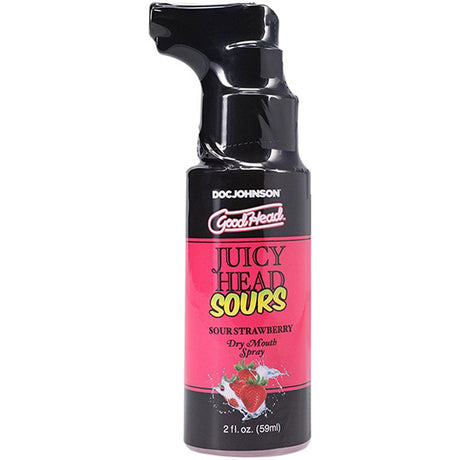 Doc Johnson GoodHead Juicy Head Dry Mouth Spray — Sour Strawberry, 2 fl oz - DJ1363-05-BX