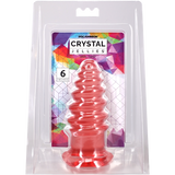 Doc Johnson Crystal Jellies Anal Twist — 6 Inch Pink - DJ0289-12-CD