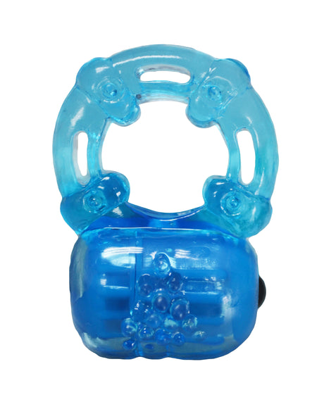 Top Cat Toys Reusable Vibrating Cock Ring — Blue, 1" Diameter - AL-283BL