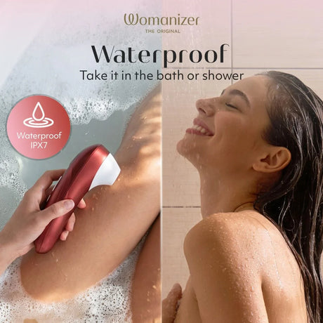 Womanizer Pro Clitoral Stimulator — Bordeaux Red - WZ6889