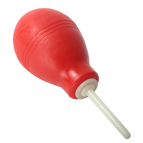 CleanStream 8 oz Enema Bulb - Red Rubber & ABS, 4.25 in - CS-AA505