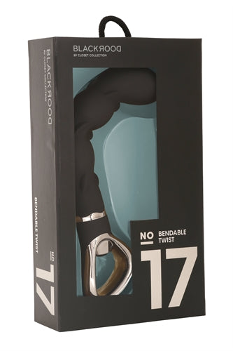 No. 17 Power Contour Vibrator Ribbed - Black by The Closet Collection