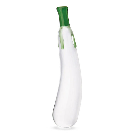 Electric Novelties Eggplant Ecstasy 7.25" Glass Dildo (5.75" Insertable) - GLAS-172