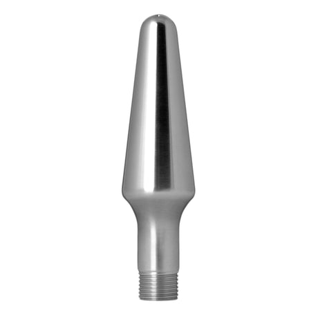 CleanStream Alumi Tip Shower Enema Nozzle — Brushed Aluminum, 5.5 in - 811847014941