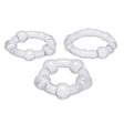 Trinity Men Performance Erection Rings — 3-Pack Clear TPR (0.8–1 in) - TV-AA597