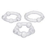 Trinity Men Performance Erection Rings — 3-Pack Clear TPR (0.8–1 in) - TV-AA597